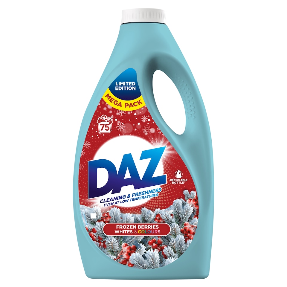 Daz Mega Pack Cleaning & Freshness Frozen Berries Liquid 75 Washes 2.475L