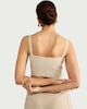 image 3 of F&F Button Front Cropped Waistcoat in Beige