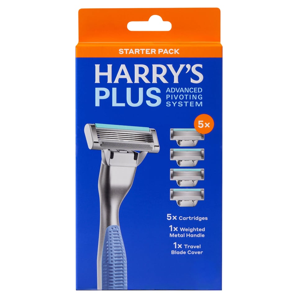 image 1 of HARRY'S PLUS 5 Blades STARTER PACK