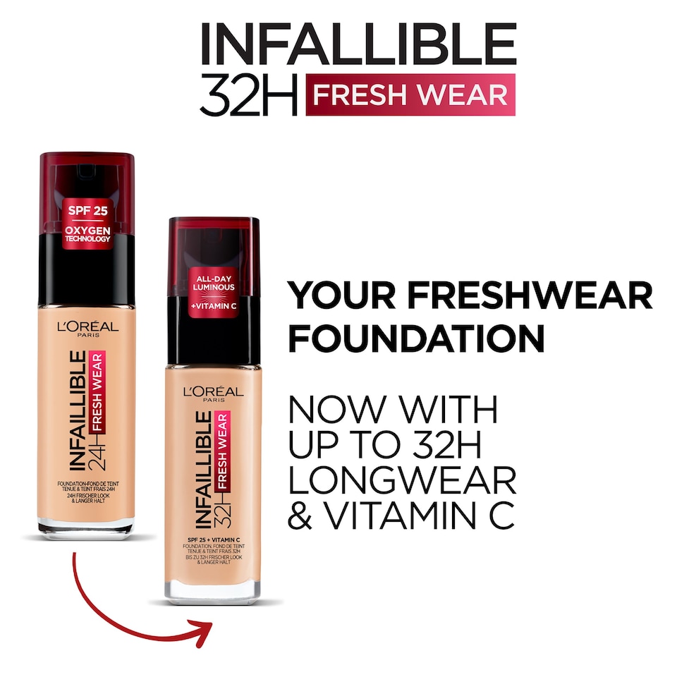 image 1 of L'Oreal Infallible 32 Hour Foundation 15 Porcelain 30Ml