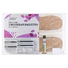 Tesco Finest Multigrain Part Baked Baguettes with Sourdough 2 Pack 250g