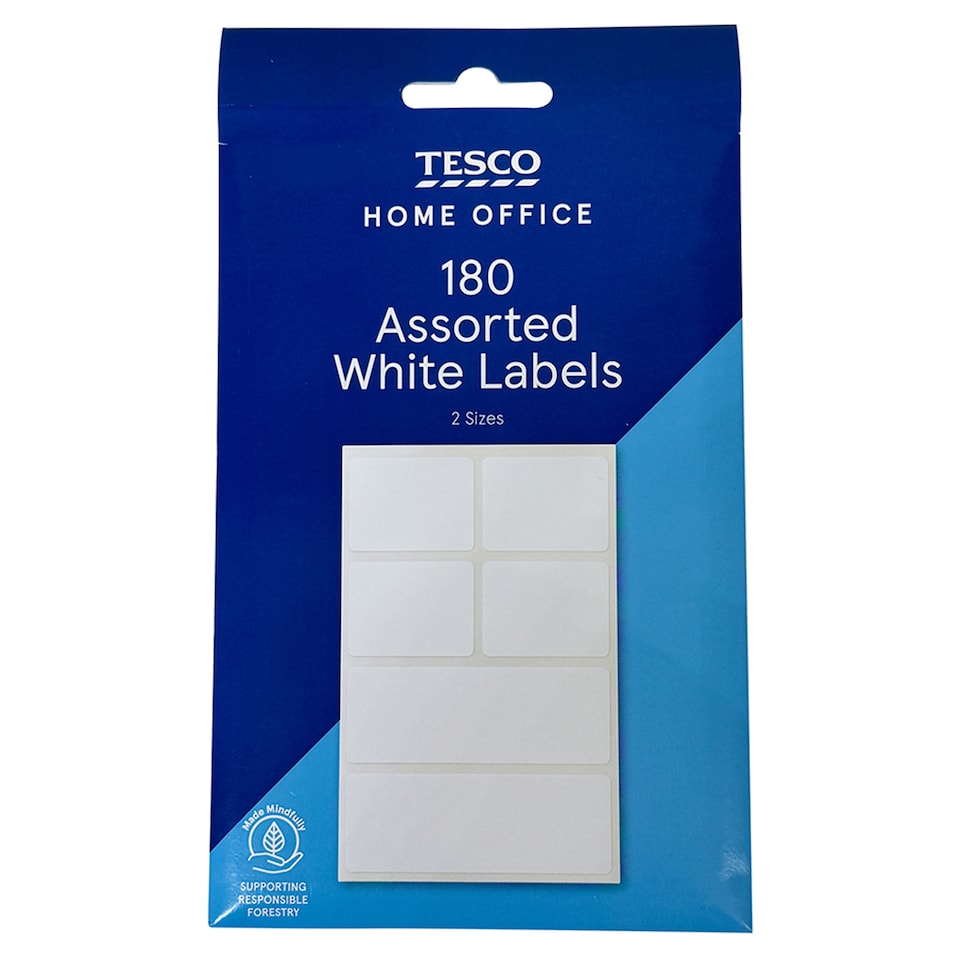 Tesco Assorted White Labels