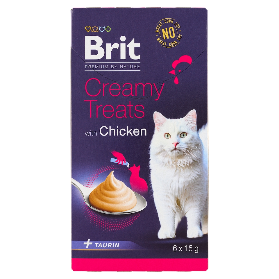 image 1 of Brit Premium by Nature Cat Creamy Treats with Chicken 6 x 15g (90g)