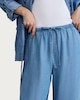 image 2 of F&F Pure Lyocell Wide Leg Drawstring Co-ord Trousers in Blue