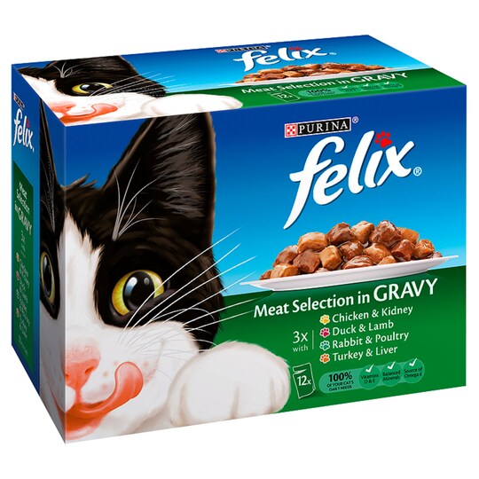Felix Pouches Gravy Selection 12 X 100G Tesco Groceries