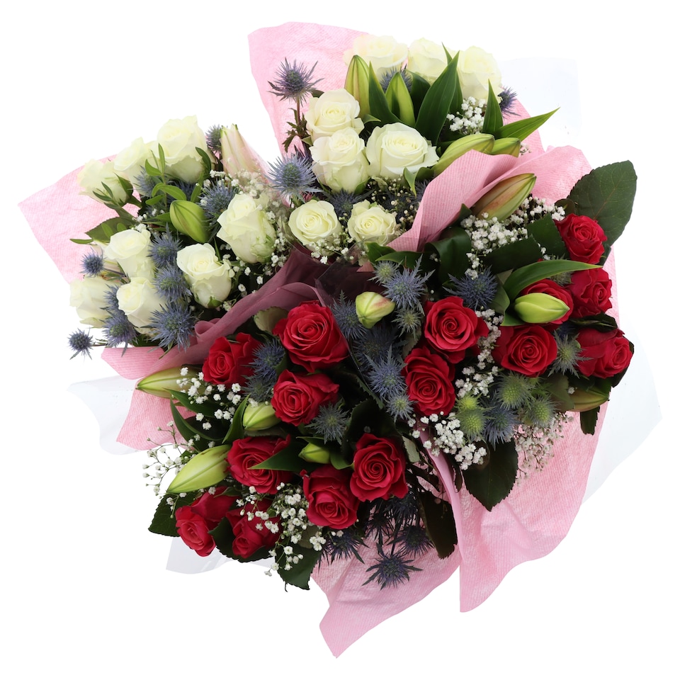 Obrázek 1 pro produkt Deluxe kytice růží a lilií