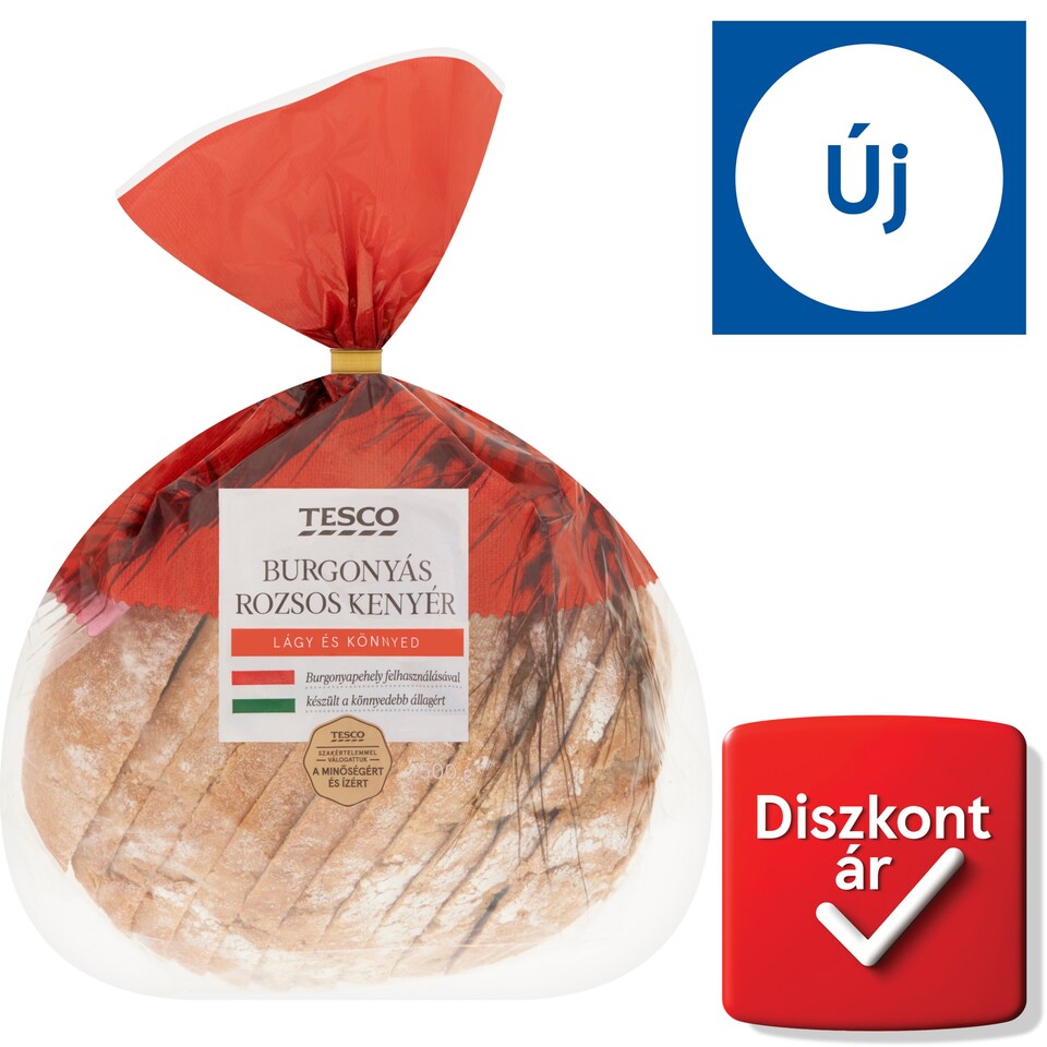 Tesco burgonyás rozsos kenyér 500 g