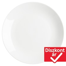 Tesco Home Core fehér porcelán vacsoratányér