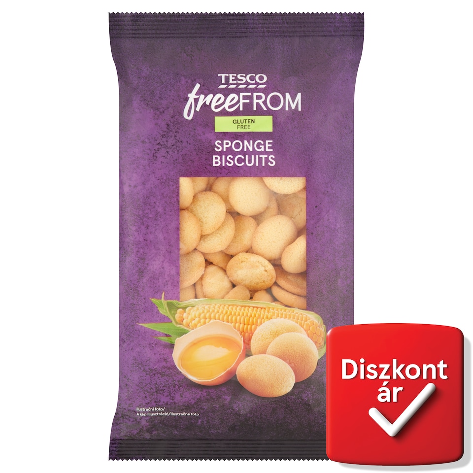 Tesco Free From gluténmentes kukoricaliszt alapú piskótatallér 120 g