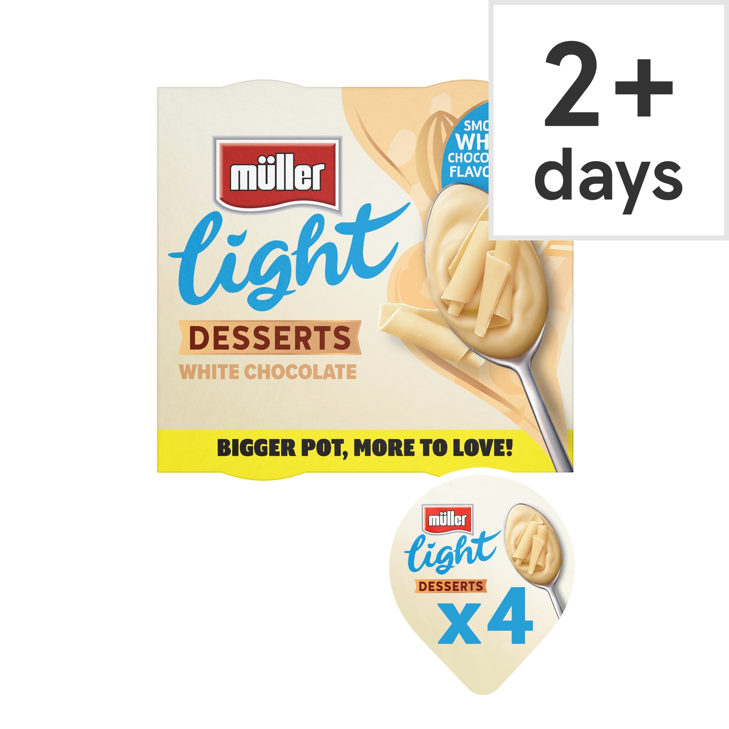 Muller Light Desserts White Chocolate 4x90g