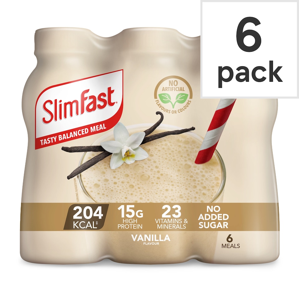 image 1 of SlimFast Meal Replacement Shake - Vanilla 6 Pack 325ml