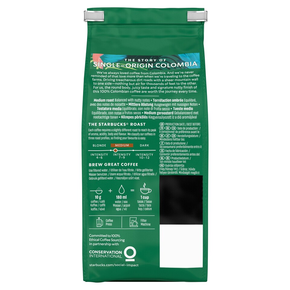 image 1 of Starbucks Colombian Ground Coffee 200G
