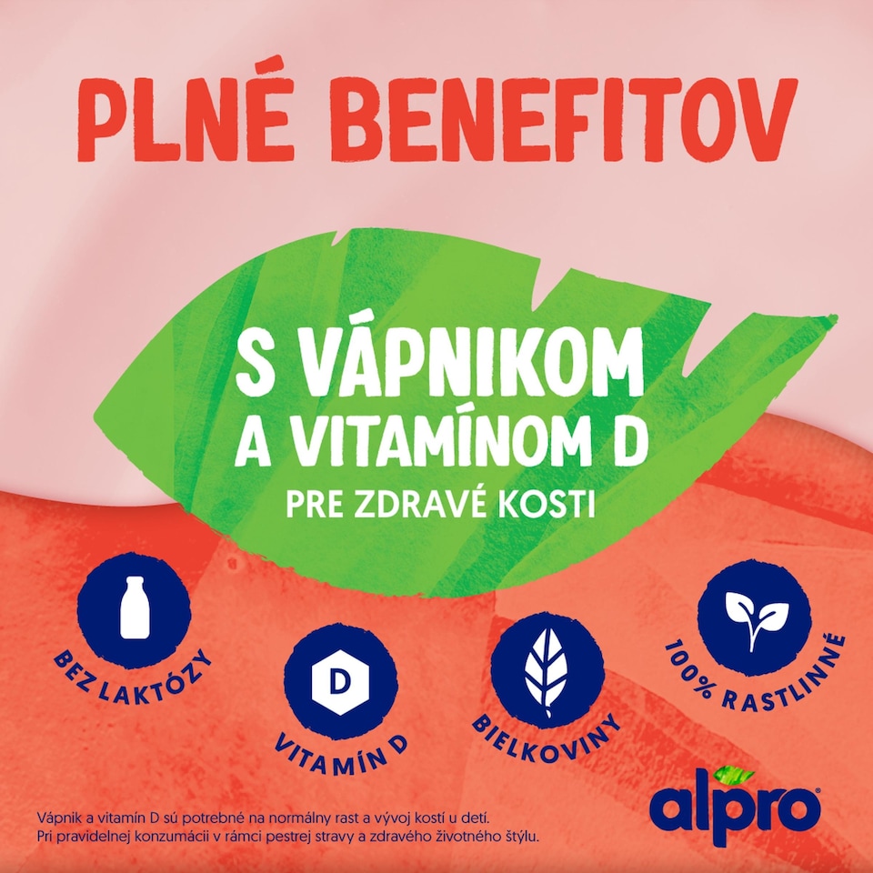image 1 of ALPRO Kids Fermented soy product – strawberry, enriched with calcium, iodine, and vitamins 4x115g