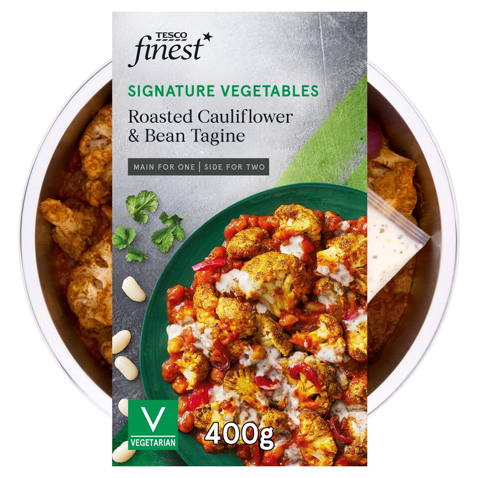 Tesco Finest Roasted Cauliflower & Bean Tagine 400G