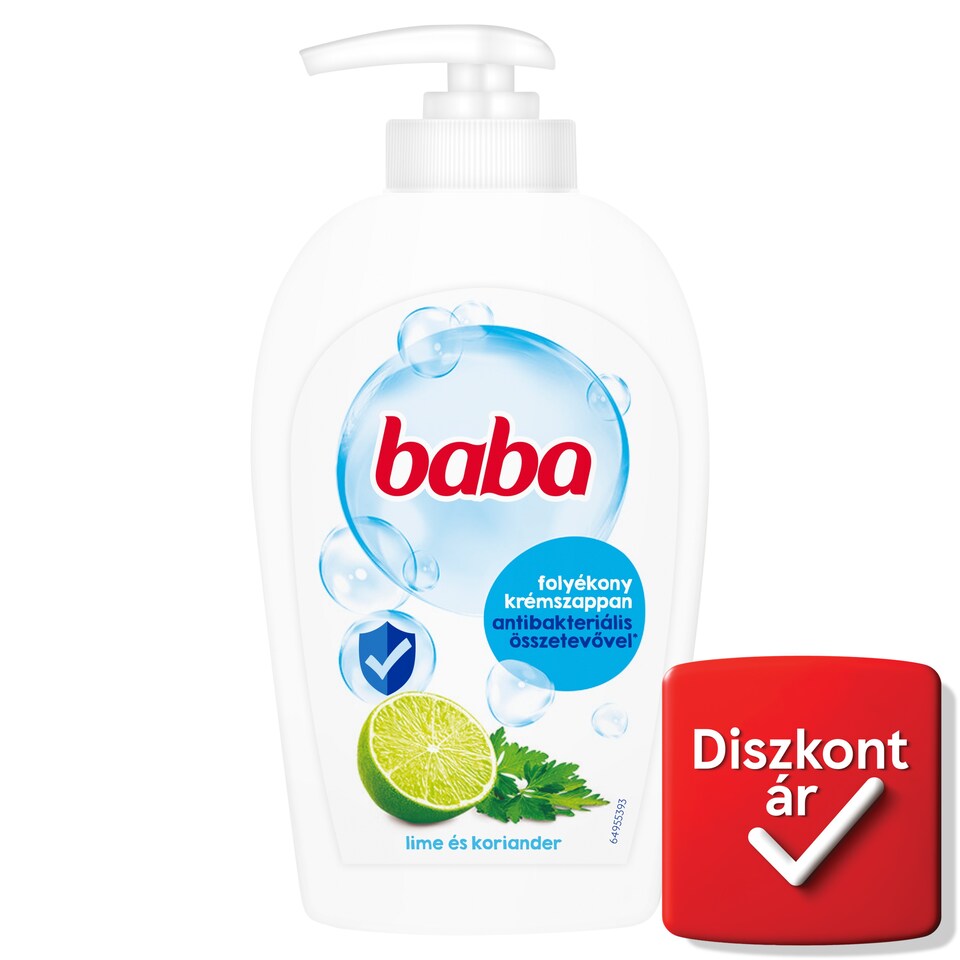 Baba Lime és Koriander folyékony krémszappan antibakteriális összetevővel 250 ml