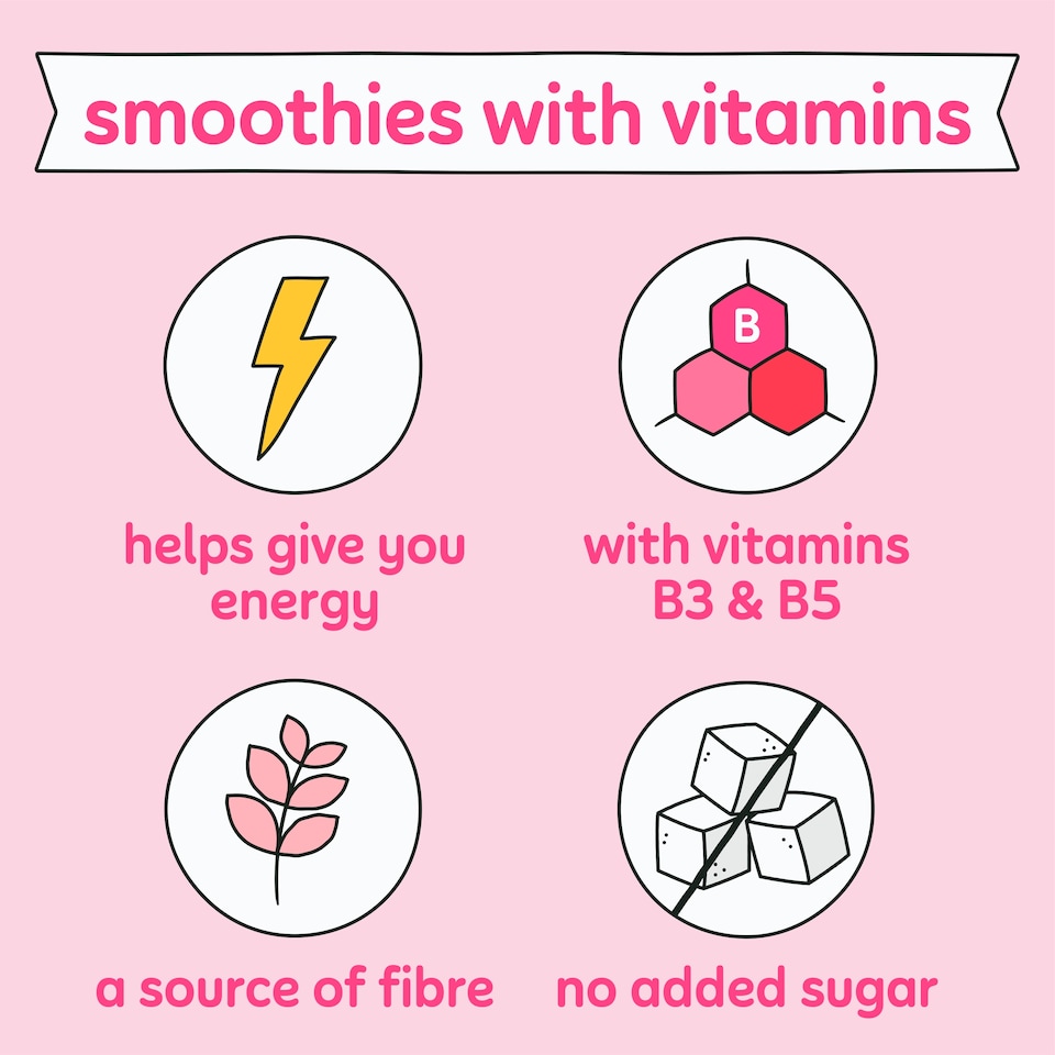 image 1 of Innocent Super Smoothie Lychee, Apple & Dragon Fruit with Vitamins 300ml
