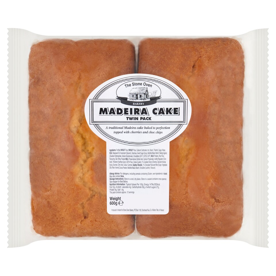 The Stone Oven Maderia Cake Twin Pack 600G