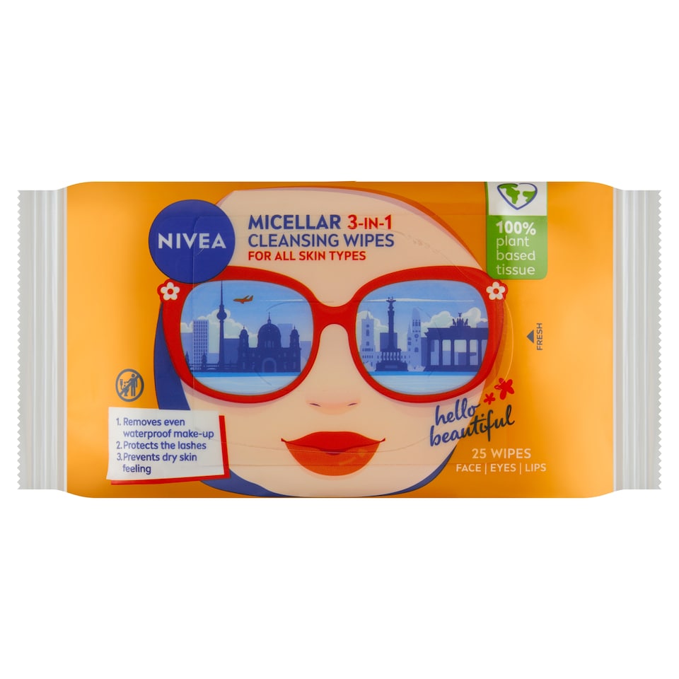 obrázok 1 z Nivea Micelárne čistiace pleťové obrúsky 3 v 1 25 ks