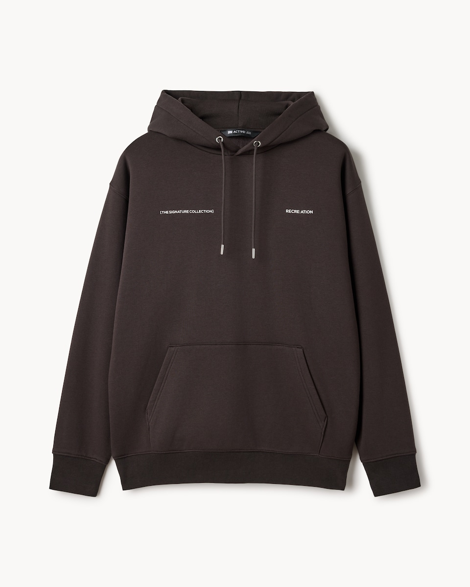 image 1 of F&F Active EVERYHOUR Hooded Sweatshirt in Brown