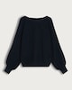 image 4 of F&F Ribbed Crew Neck Batwing Sleeved Jumper in Navy