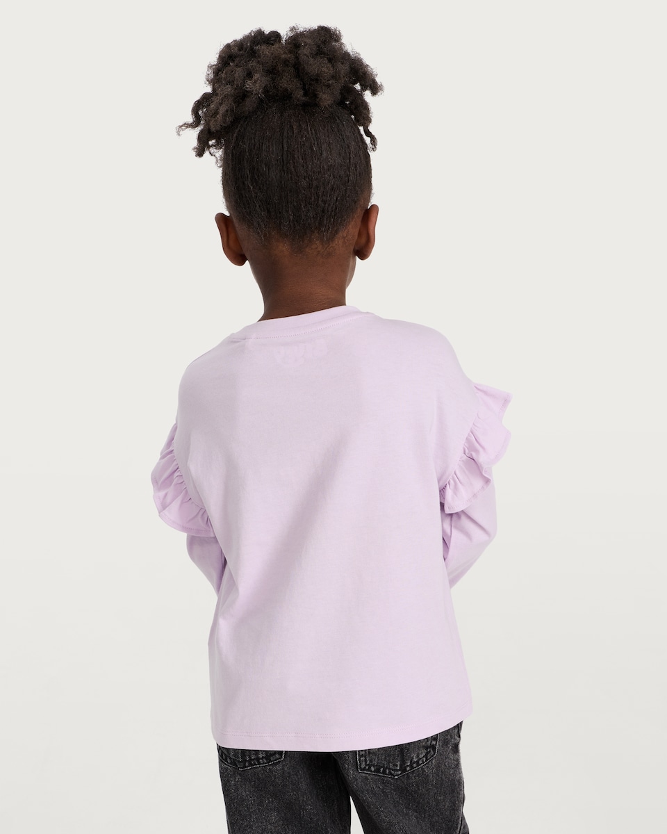 image 1 of Bluey and Friends Pure Cotton Long Sleeved Top in Purple