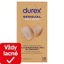 Durex Sensual No Latex prezervatívy 10 ks