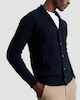 image 2 of F&F Knitted Shawl Collar Button Up Cardigan with Cotton in Navy