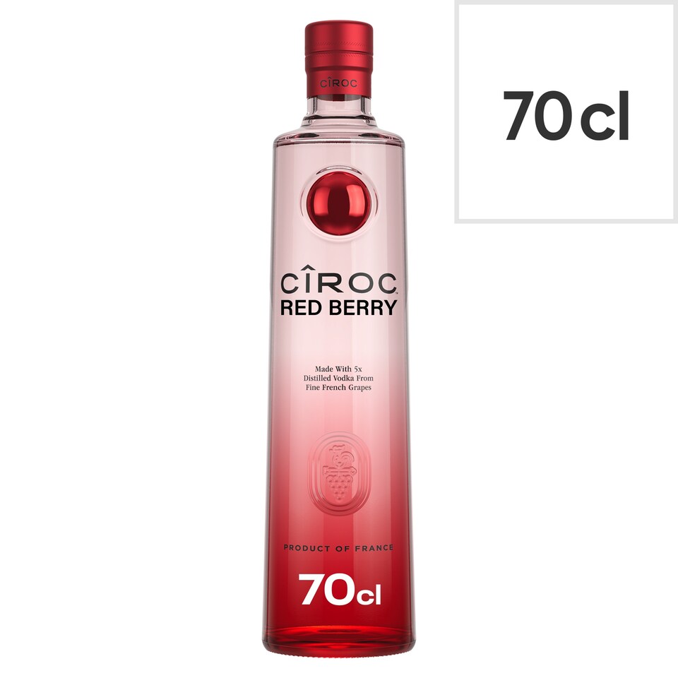 image 1 of Ciroc Red Berry Flavoured Vodka Bottle 37.5% Vol 70Cl