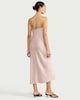 image 3 of F&F Satin Cowl Neck Maxi Dress in Pink