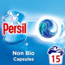 Persil Non Bio 4 in 1 Laundry Washing Detergent Capsules 15 Washes 204g