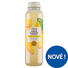 Tesco Nesycený nápoj z citronové šťávy s dužinou a zázvorem 400ml
