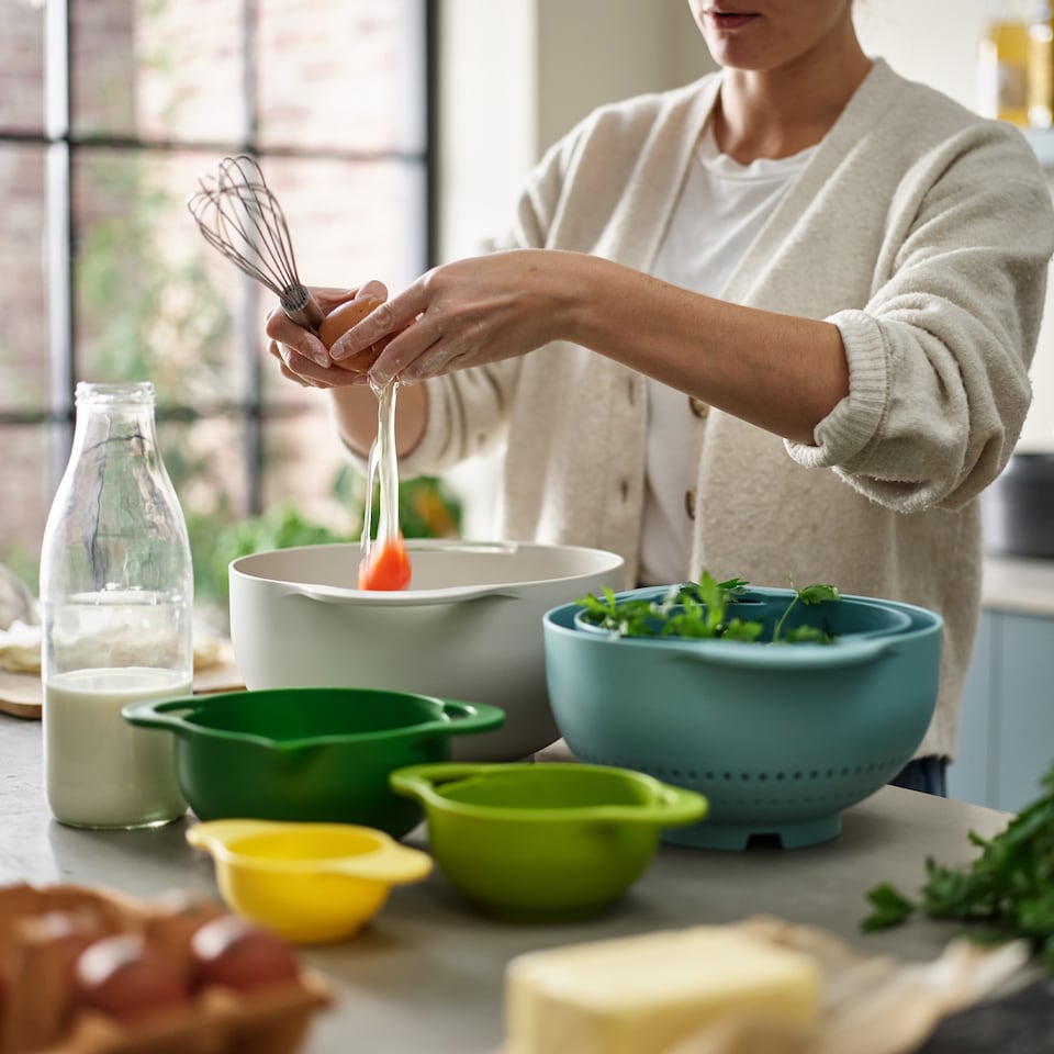 image 1 of Joseph Joseph Duo 6pc Food Preparation Bowl Set