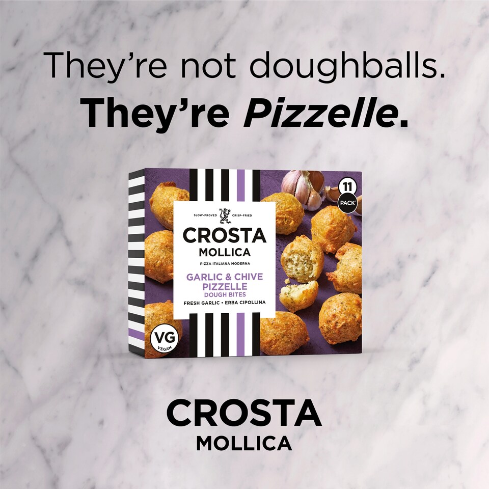 image 1 of Crosta Mollica Pizzelle Dough Bites – Garlic & Chive 180g