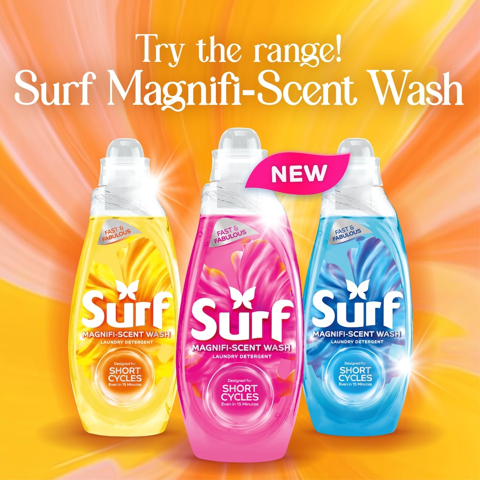 image 1 of Surf Magnifi-Scent Wash Sunshine Blossom Laundry Detergent 31 Washes 837ml