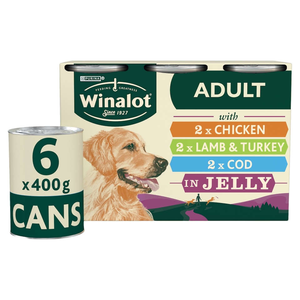 image 1 of WINALOT® Classics Mixed in Jelly Wet Dog Food 6x400g
