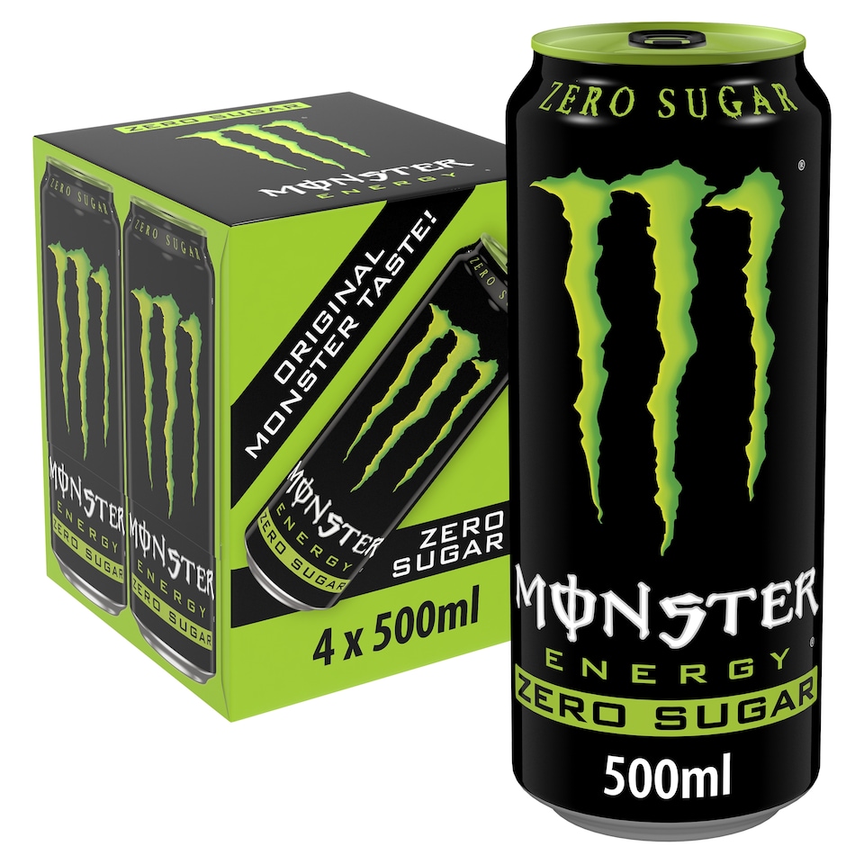 image 1 of Monster Energy Zero Sugar 4x500ml