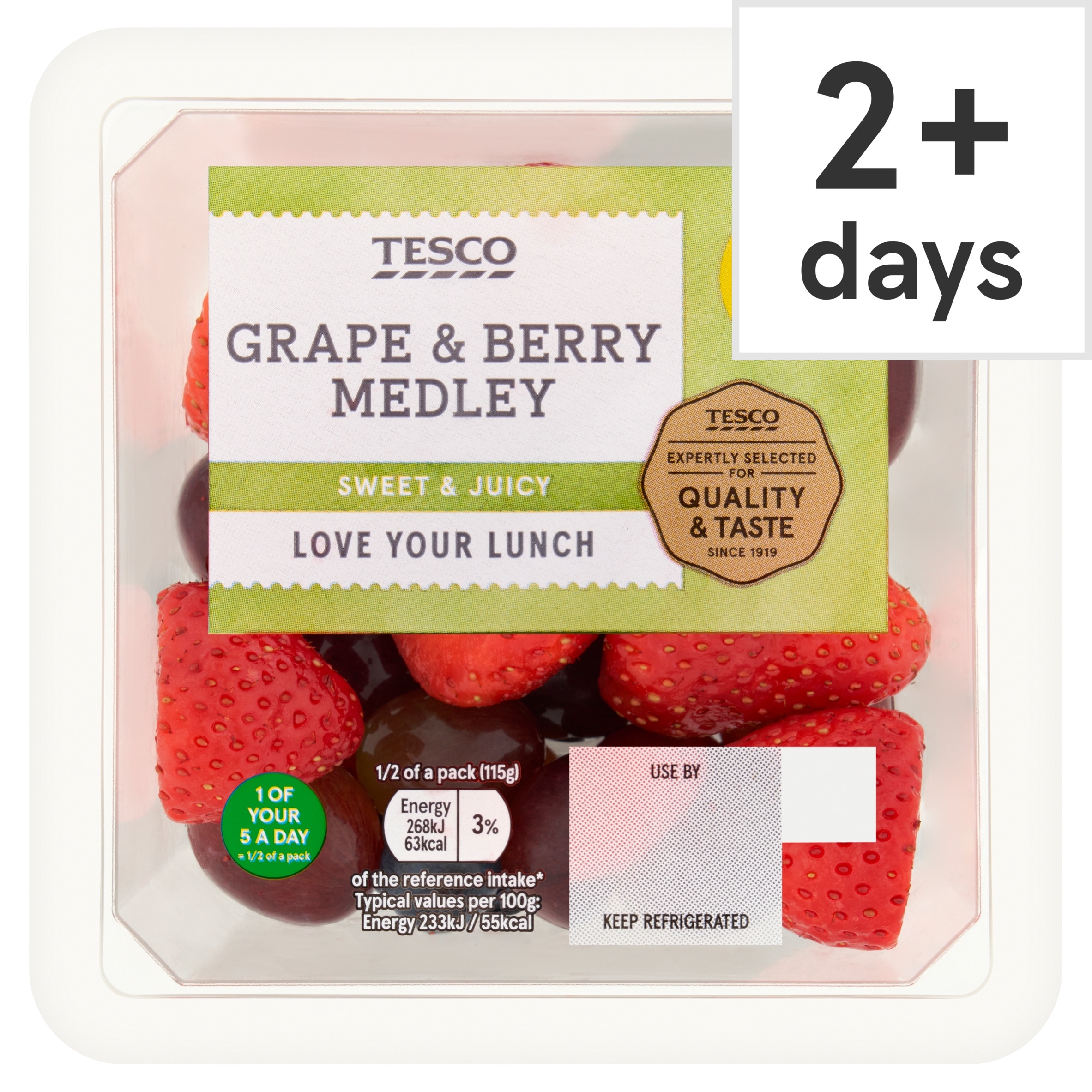 Tesco Grape & Berry Medley 230G (FOS)