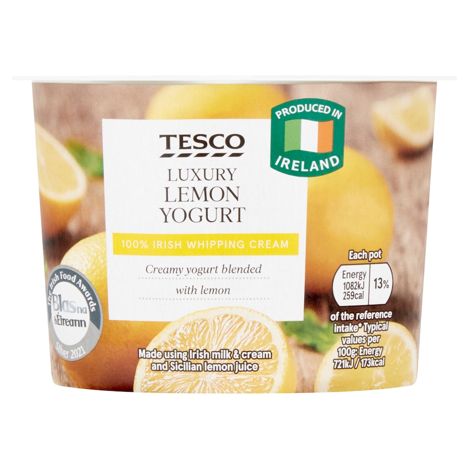 Tesco Sicilian Lemon Yoghurt 150G