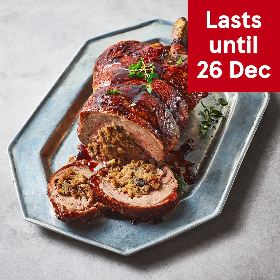 image 1 of 53. Tesco Finest Easy Carve Duck with a Pork, Balsamic & Plum Stuffing 1.6kg (Serves 6)