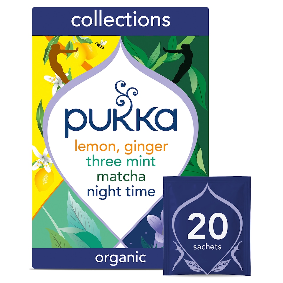 Pukka Organic Herbal Collection 20 Herbal Tea Sachets 29g