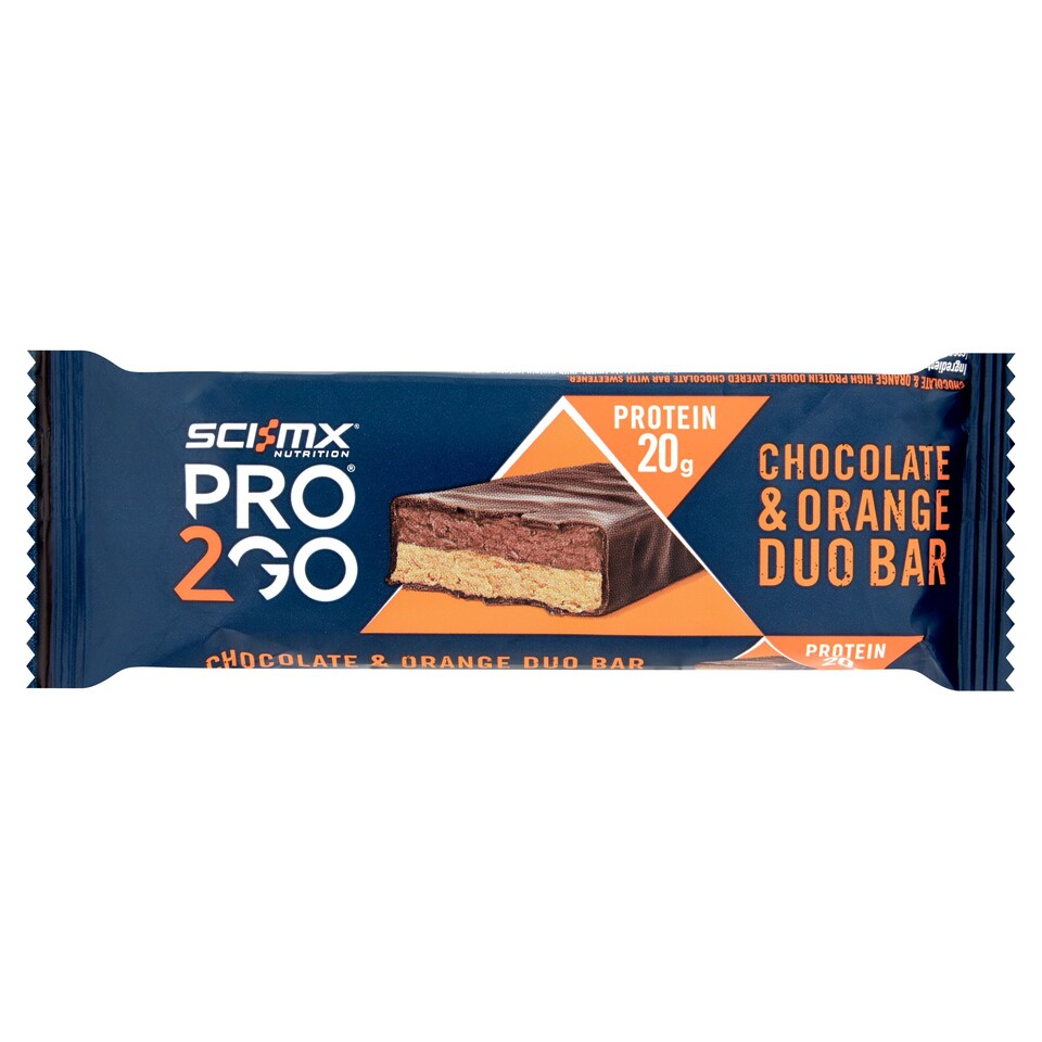SCIMX PROTEIN DUO BAR 60G CHOC ORANGE Tesco Groceries