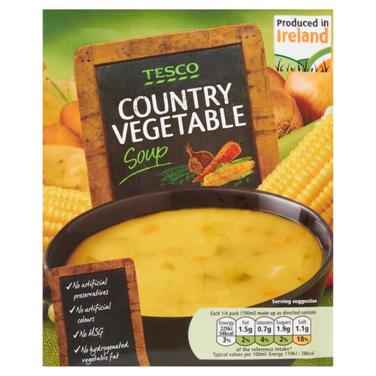 Tesco Country Vegetable Soup 68G Tesco Groceries