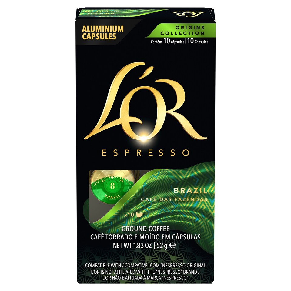 L'OR Espresso Brazil 10 Capsules 52g