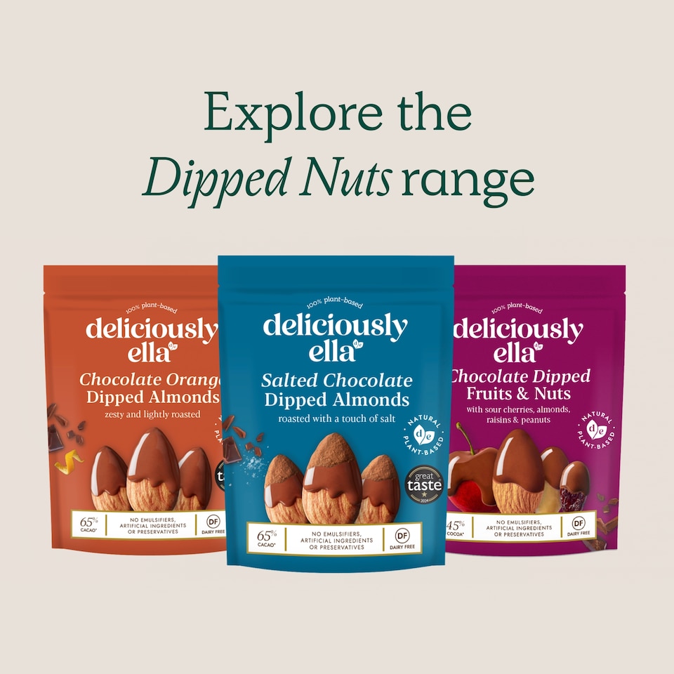 image 1 of Deliciously Ella Chocolate Dipped Fruit And Nuts 90g