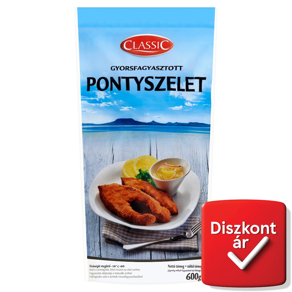 Classic gyorsfagyasztott pontyszelet 600 g  1. kép