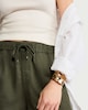 image 2 of F&F Pure Lyocell Drawstring Shorts in Khaki