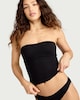 image 1 of F&F Cotton Rich Contour Secret Support Multiway Vest in Black