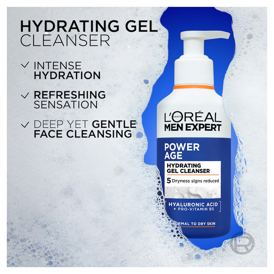image 1 of L'Oreal Men Expert Power Age Hydrating Gel Cleanser 260ml