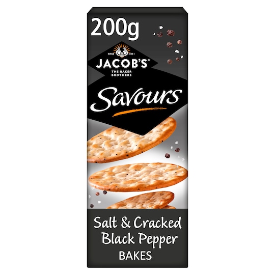 Jacobs Savours Salt & Black Pepper Bakes 200G