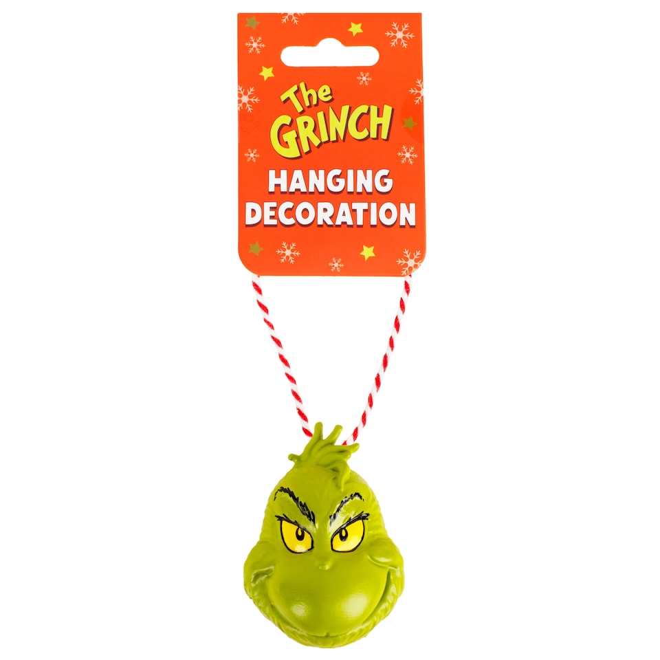 image 1 of Grinch Resin Hanging Christmas Decoration Assortment